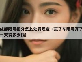 成都限号扣分怎么处罚规定（忘了车限号开了一天罚多少钱）