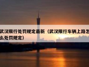 武汉限行处罚规定最新（武汉限行车辆上路怎么处罚规定）