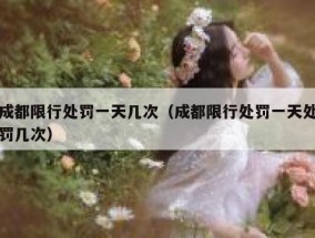 成都限行处罚一天几次（成都限行处罚一天处罚几次）