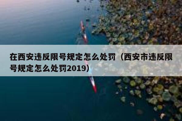 在西安违反限号规定怎么处罚(西安市违反限号规定怎么处罚2019) 第1张 在西安违反限号规定怎么处罚(西安市违反限号规定怎么处罚2019) 第1张