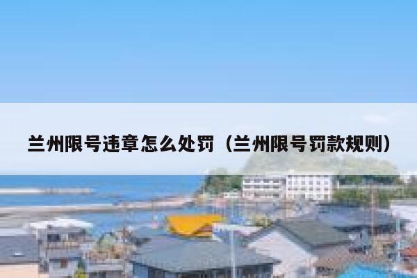 兰州限号违章怎么处罚(兰州限号罚款规则) 第1张 兰州限号违章怎么处罚(兰州限号罚款规则) 第1张